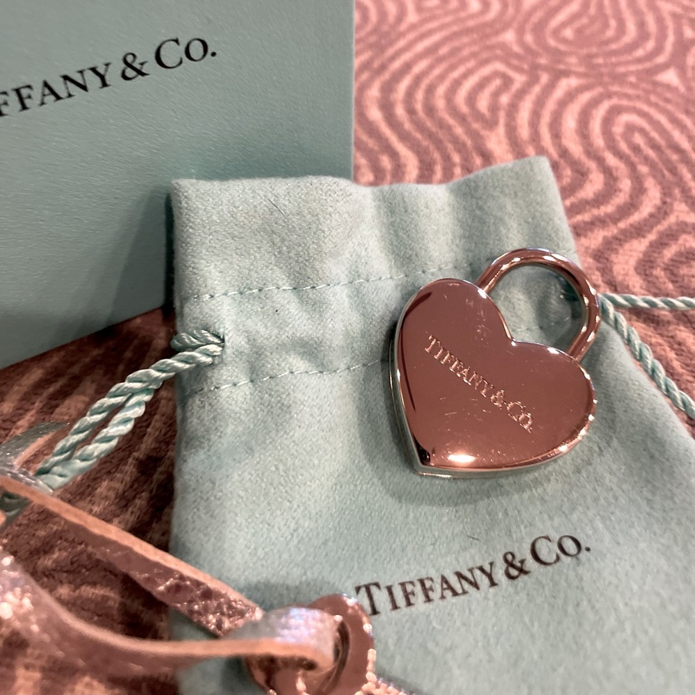Tiffany & Co Silver Lock Pendant with functioning silver keys